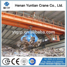 20t Rubbish Grab Bucket Clamshell Overhead crawler Crane